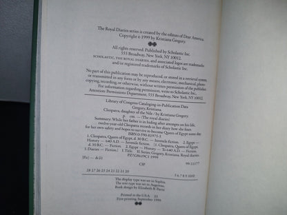 166- The Royal Diaries. Cleopatra Vii. Daughter Of The Nile By Kristiana Gregory - 1999
