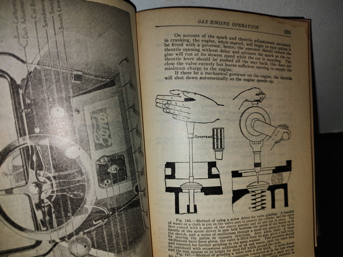 59- Antiguo Libro De Mecánica Automotriz. Audels Automobile Guide. Gideon Harris And Associates 1930