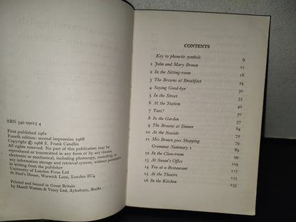 158- Present Day English For Foreign Students - E. Frank Candlin. University Of London Press, 1968