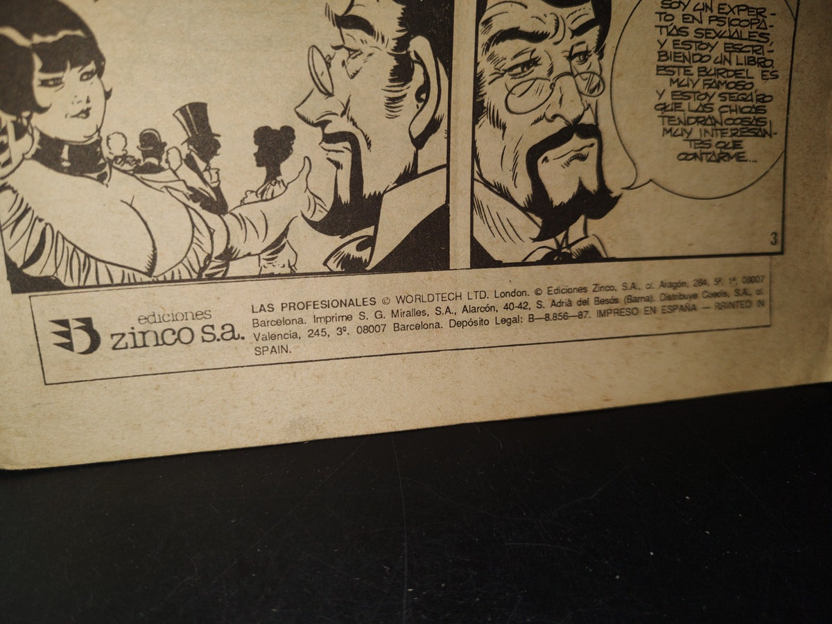 123- Relatos Gráficos Para Adultos # 19. Las Profesionales. La Honorable Fulana. Ediciones Zinco 70'S