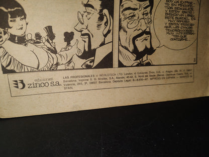 123- Relatos Gráficos Para Adultos # 19. Las Profesionales. La Honorable Fulana. Ediciones Zinco 70'S