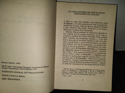 202- Estudios De Literatura Mexicana - César Rodríguez Chicharro. UNAM - Primera Edición 1983