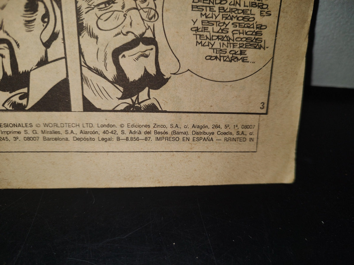 123- Relatos Gráficos Para Adultos # 19. Las Profesionales. La Honorable Fulana. Ediciones Zinco 70'S