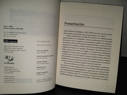 118- Trenes Y Gallos. Reseñas De Poesía, 1984-2008 - Arturo Suárez - La Zonámbula - Primera Edición, 2011