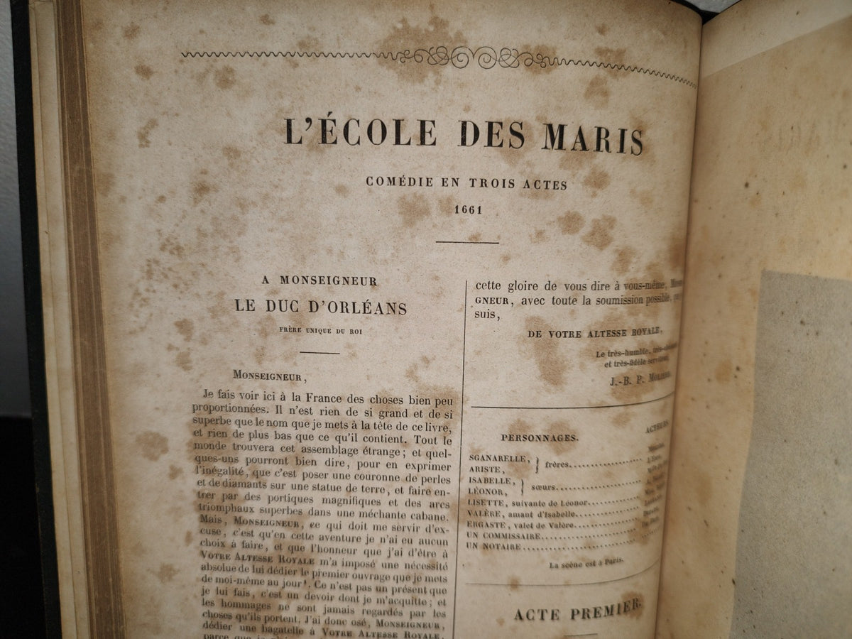 59- Obras Completas De Molière: ŒUvres Complètes De Molière. Par Auger. - Paris, Furne Et Cie. Libraires Éditeurs - 1851