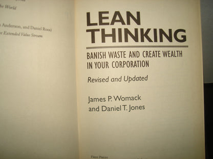 168- Lean Thinking. Banish Waste And Create Wealth In Your Corporation - James P. Womack