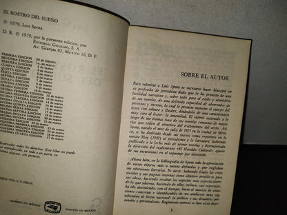 100- El Rostro Del Sueño - Spota - Editorial Grijalbo, S. A. 1979