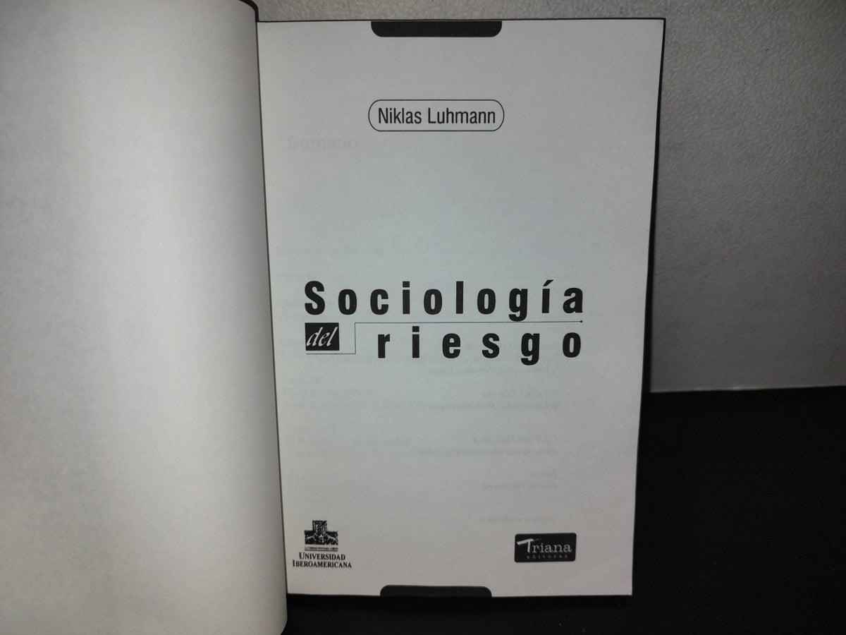 114- Sociología Del Riesgo - Niklas Luhmann - 1998