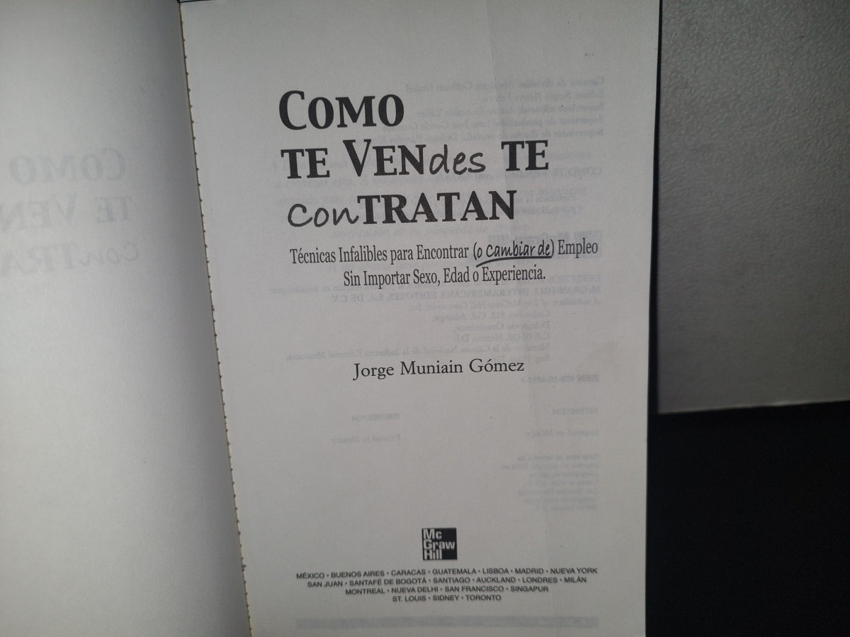 211- Como Te Vendes Te Contratan - Jorge Muniain Gómez