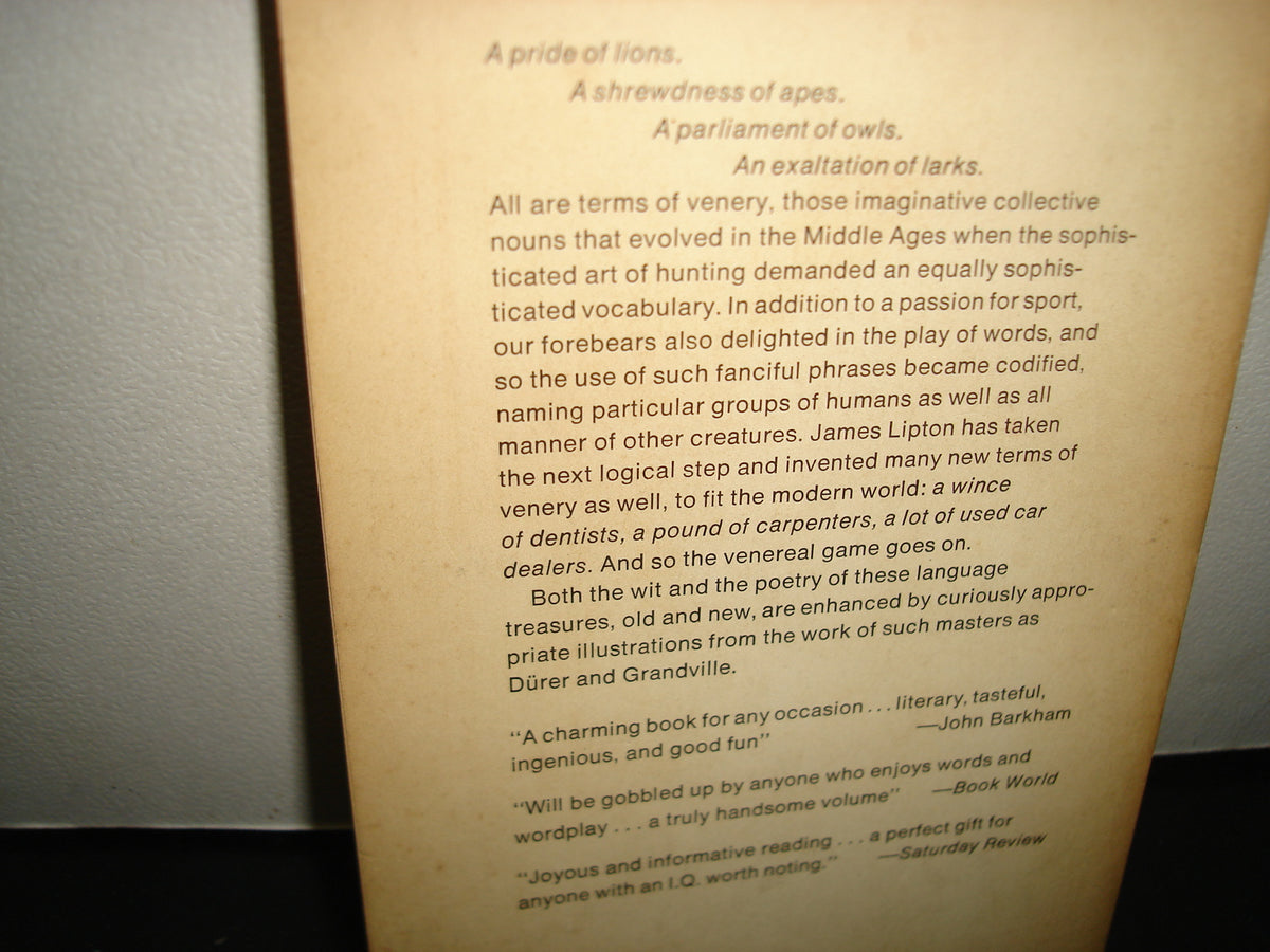 167- An Exaltation Of Larks Or, The Venerable Game - James Lipton - 1977