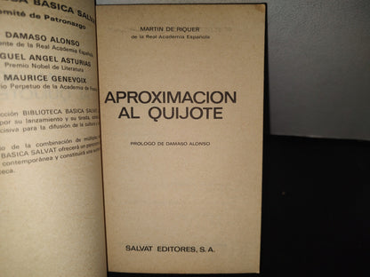 98- Aproximación Al Quijote - Martin De Riquer