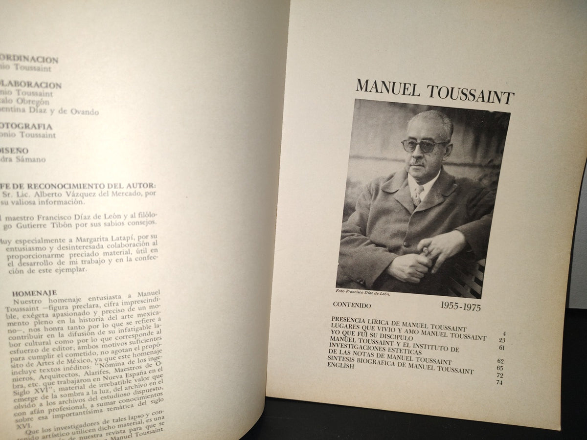 123- Artes De México. Manuel Toussaint - No. 181, Año Xxi - 70'S