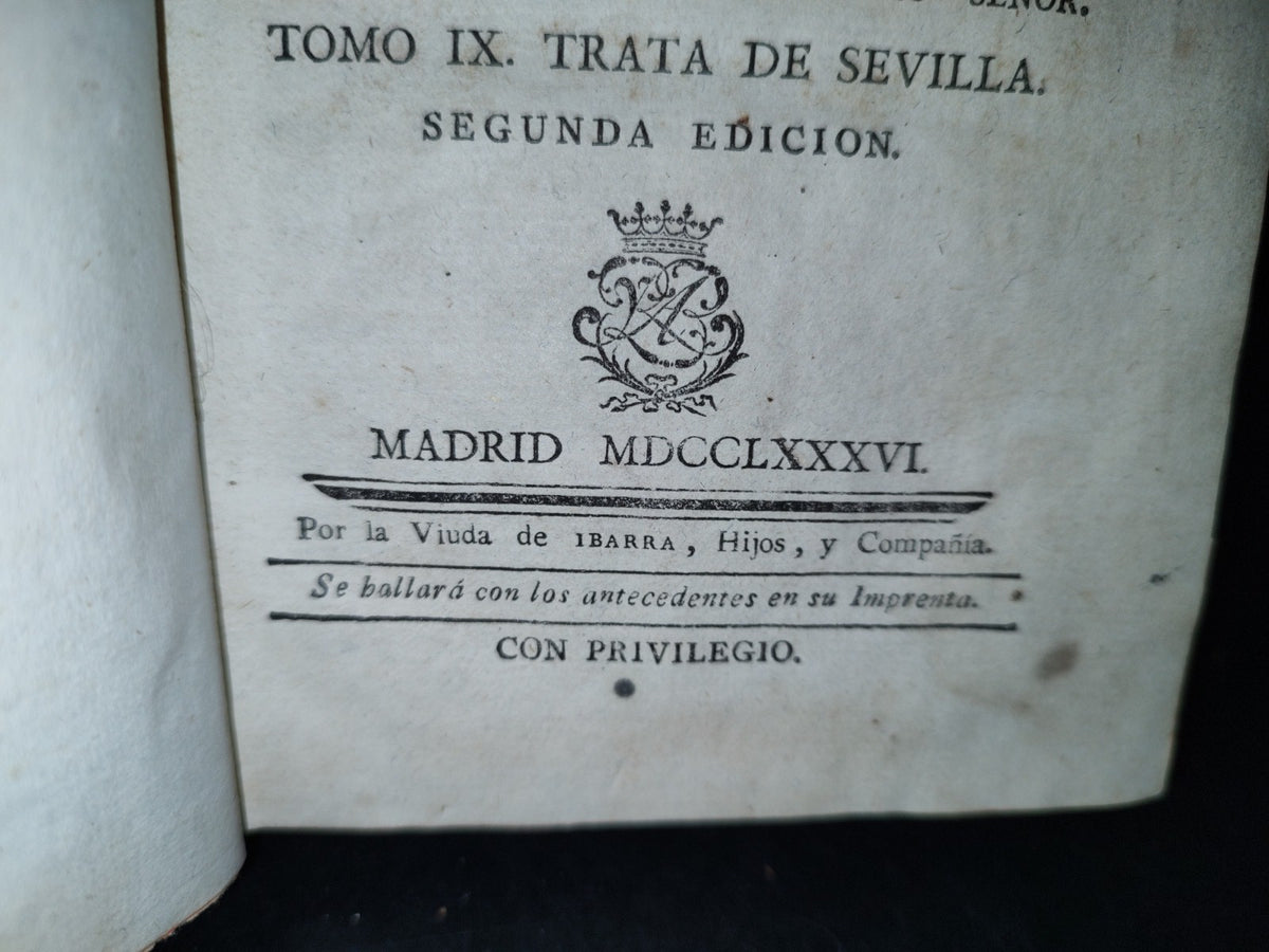 60- Viage De España - Antonio Ponz - Tomo IX. Trata De Sevilla - 1786