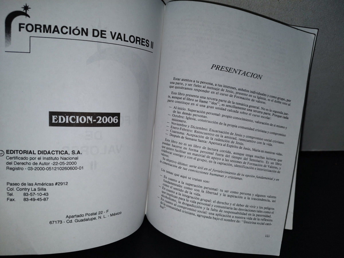 78- Formación De Valores Ii - Editorial Didáctica