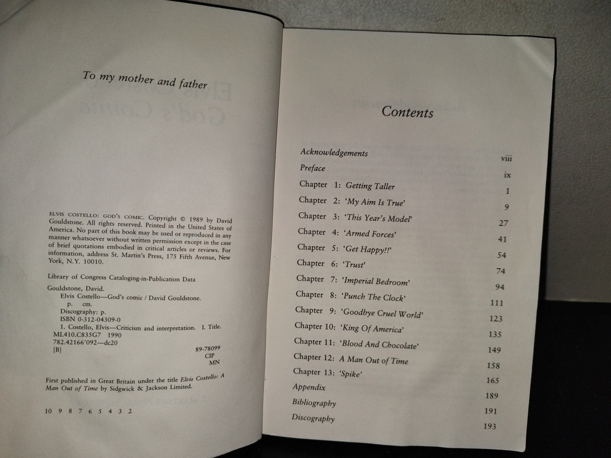 220- Elvis Costello: God'S Cosmic. A Critical Companion To His Lyrics And Music - David Gouldstone