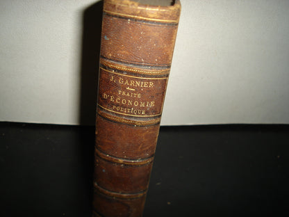 161- Tratado De Economía Política / Traité D'Economie Politique - M. Joseph Garnier - 1889
