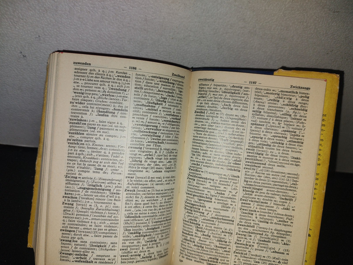 128- Diccionario Francés-Alemán. Langenscheidts Taschenwörterbuch Französisch