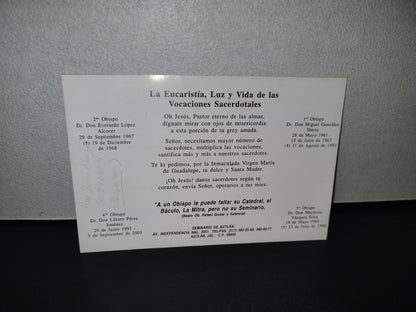 A10C1-2- Panfleto Religioso. La Eucaristía, Luz Y Vida De Las Vocaciones Sacerdotales - 2003