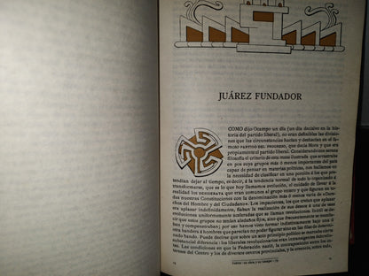 153- Juárez, Su Obra Y Su Tiempo - Justo Sierra. J. Ballescá Y Compañía 1905-1906. Edición Facsimilar De Editorial Del Valle De México, S. A. - 1983
