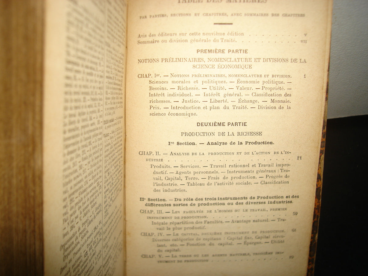 161- Tratado De Economía Política / Traité D'Economie Politique - M. Joseph Garnier - 1889