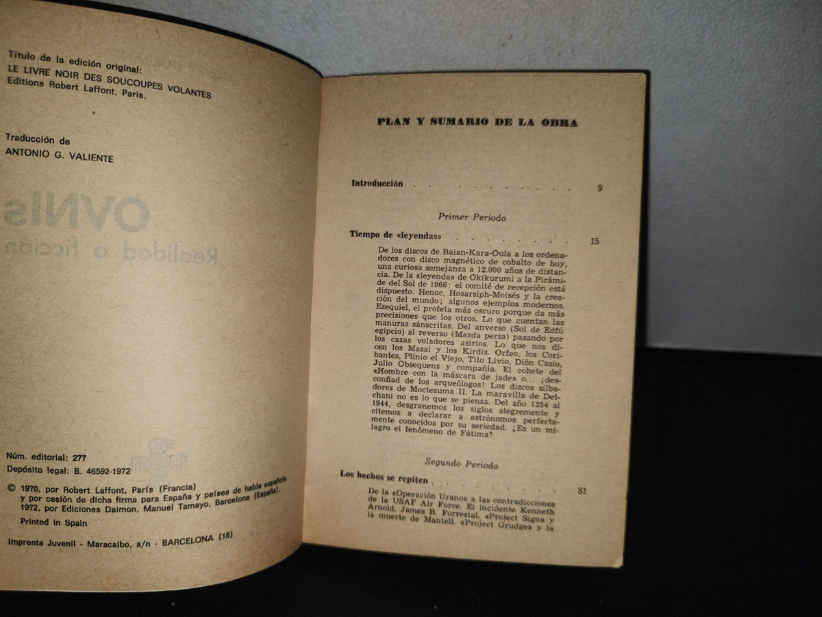 84- Ovnis: Realidad O Ficción - Henry Durrant - Editorial Daimon - 1972