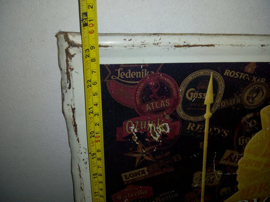 A2- Cartel Publicitario En Lámina De Cerveza Mexicana Minerva. De Mediados De Los Años 2000'S
