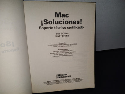 87-2- Mac ¡Soluciones! Soporte Técnico Certificado - Bob Levitus, Shelly Brisbin - 2000