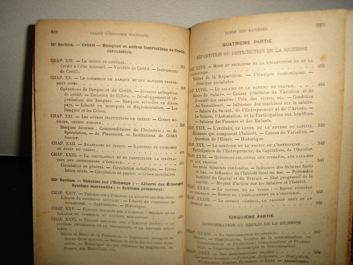 161- Tratado De Economía Política / Traité D'Economie Politique - M. Joseph Garnier - 1889