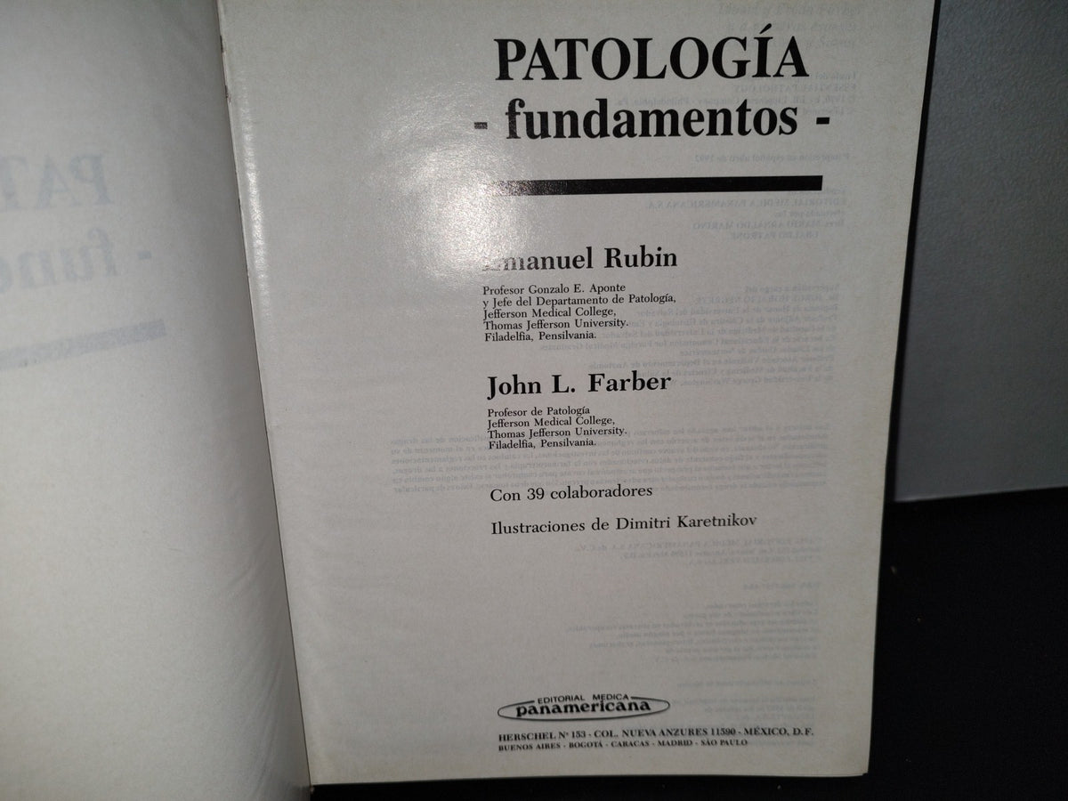 57- Patología. Fundamentos - Rubin/Farber - Editorial Médica Panamericana