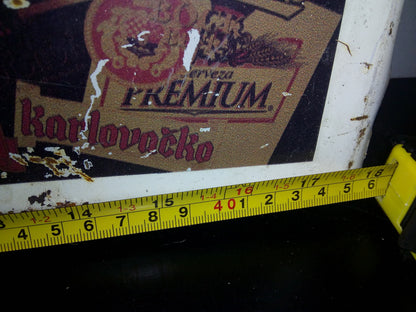 A2- Cartel Publicitario En Lámina De Cerveza Mexicana Minerva. De Mediados De Los Años 2000'S
