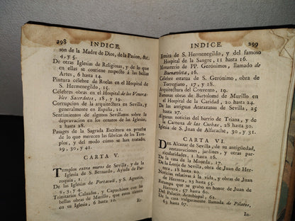 60- Viage De España - Antonio Ponz - Tomo IX. Trata De Sevilla - 1786