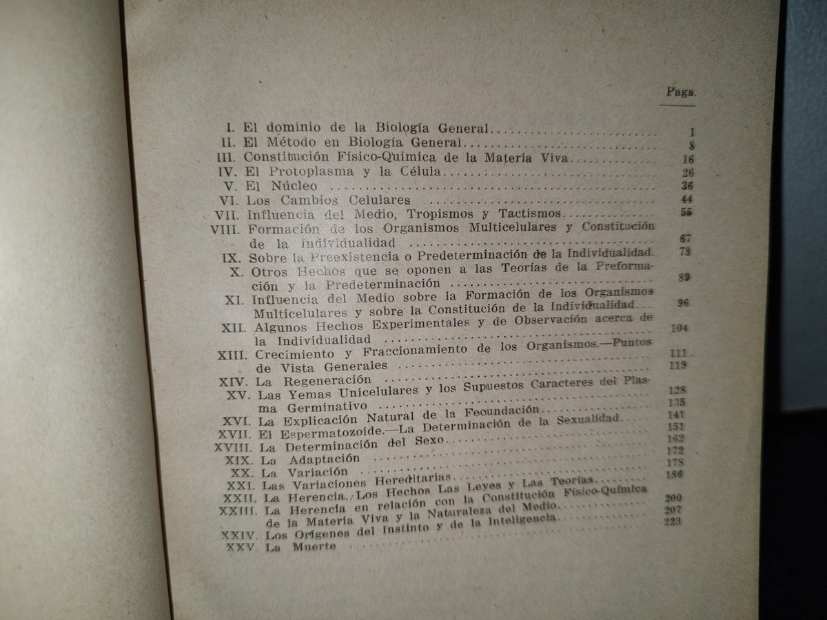 91- Lecciones De Biología General - Fernando Ocaranza - Segunda Edición, México 1931