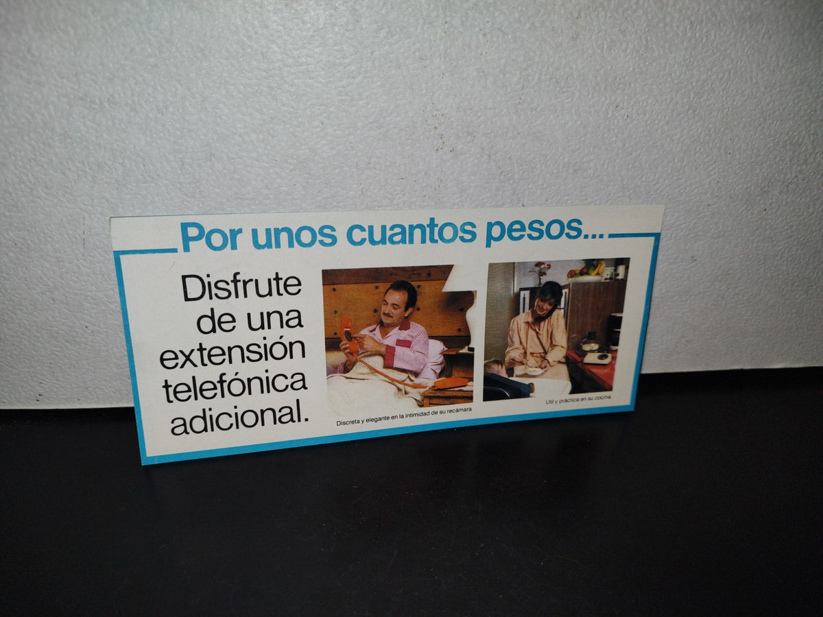 A10C1-2- Publicidad Telmex. Teléfonos De México S. A. De C. V. - 70's