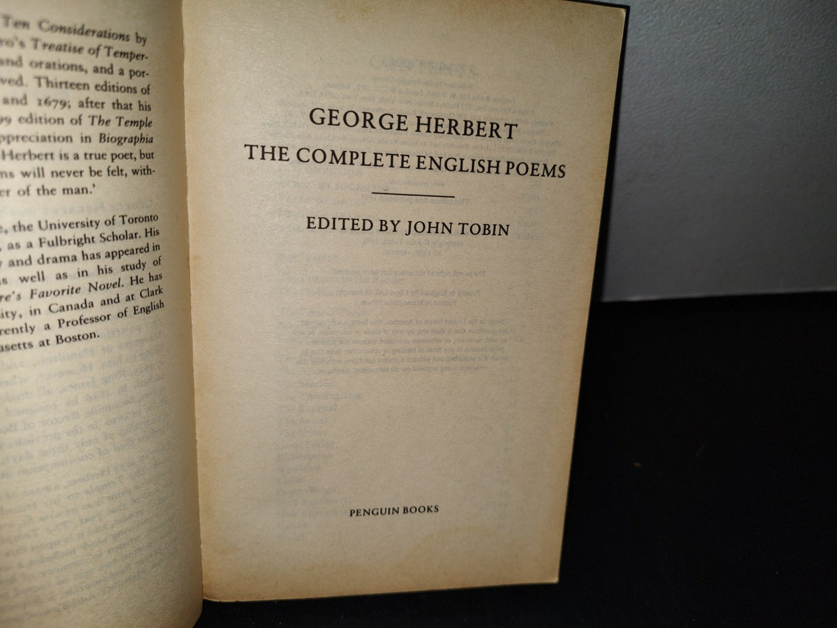 179- Penguin Classics. George Herbert. The Complete English Poems - 1991