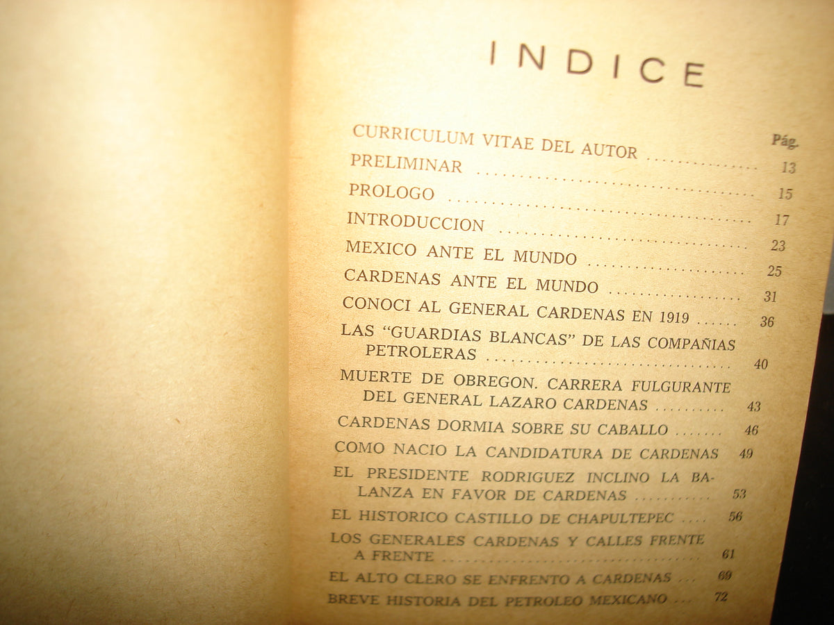 30- Cárdenas Ante El Mundo. Armando R. Pareyon Azpeitia - 50'S