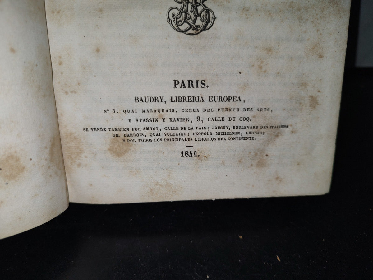 64- Obras Completas De D. Francisco Martínez De La Rosa. Tomo Quinto/Espíritu Del Siglo Tomo Ii 1844