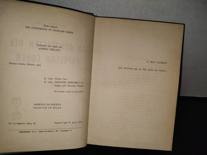 151- La Conversión Del Capellán Cohen - Herbert Tarr - Primera Ediión 1964