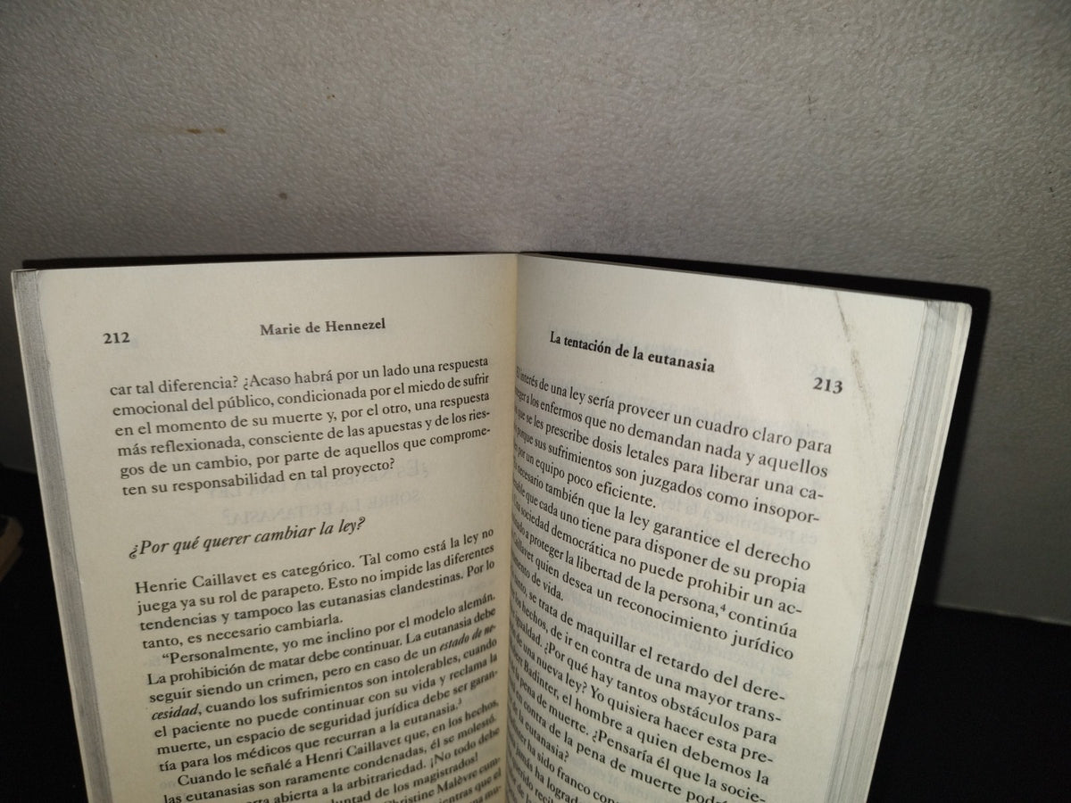 201- La Tentación De La Eutanasia - Marie De Hennezel - 1A. Ed. 2001