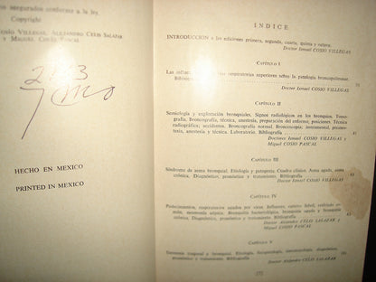 161- Aparato Respiratorio. Patología Clínica Y Terapéutica - Ismael Cosío Villegas - Librería De Medicina, 1978