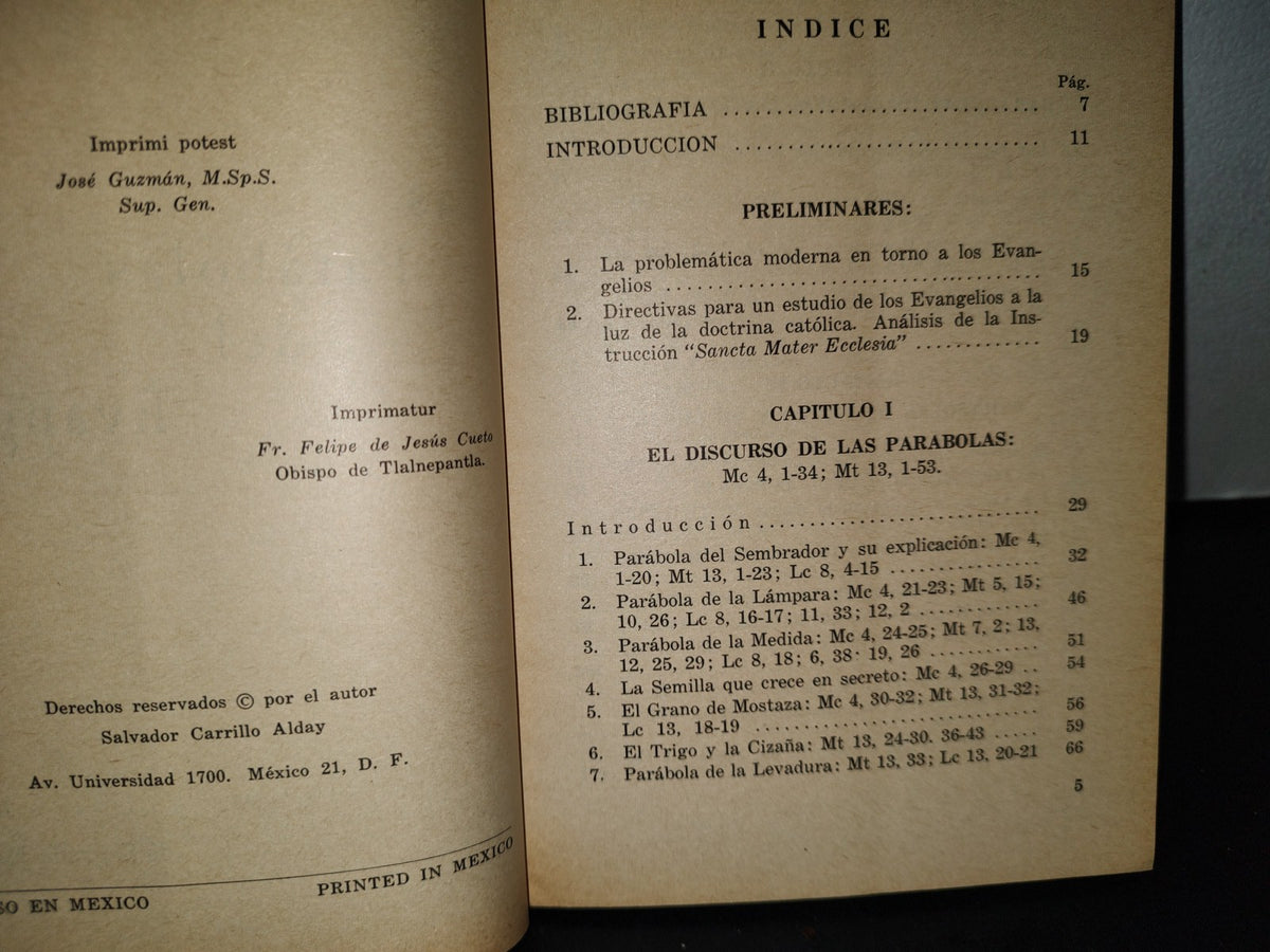 58- Las Parábolas Del Evangelio - Salvador Carrillo Alday