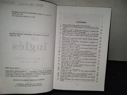 198- Conversando En Inglés. Un Nuevo Concepto Del Inglés - Prof. Jaime Garza Bores, 1A. Ed. 1990