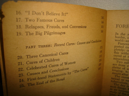 161- The Miracle Of Lourdes - Ruth Cranston - 1955