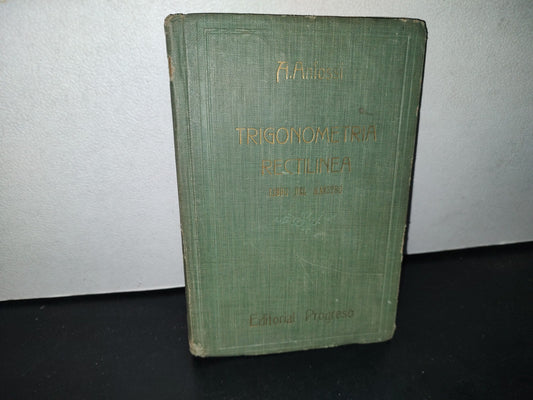 64- Curso De Trigonometría Rectilínea. Libro Del Maestro - Agustín Anfossi - 1943