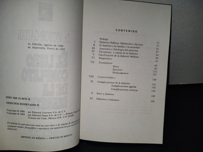 77- El Libro Completo De La Diabetes - Dr. Víctor Gaitán - Editorial DIANA, 1995