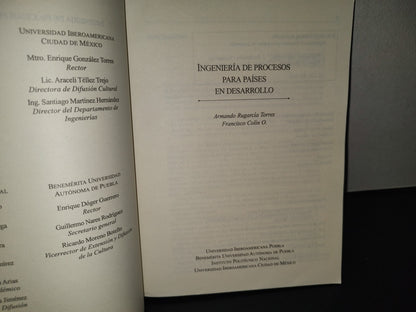 209- Ingeniería De Procesos Para Países En Desarrollo - Armando Rugarcía Torres