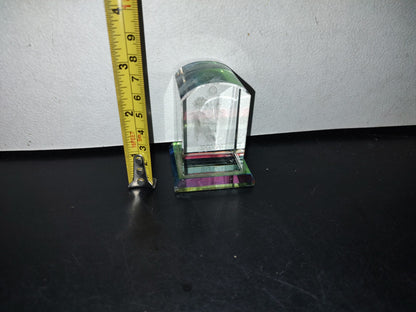 A3- Cubo Egipcio De Cristal Con Grabado Láser. Temática Cultura Egipcia