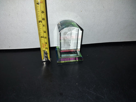 A3- Cubo Egipcio De Cristal Con Grabado Láser. Temática Cultura Egipcia