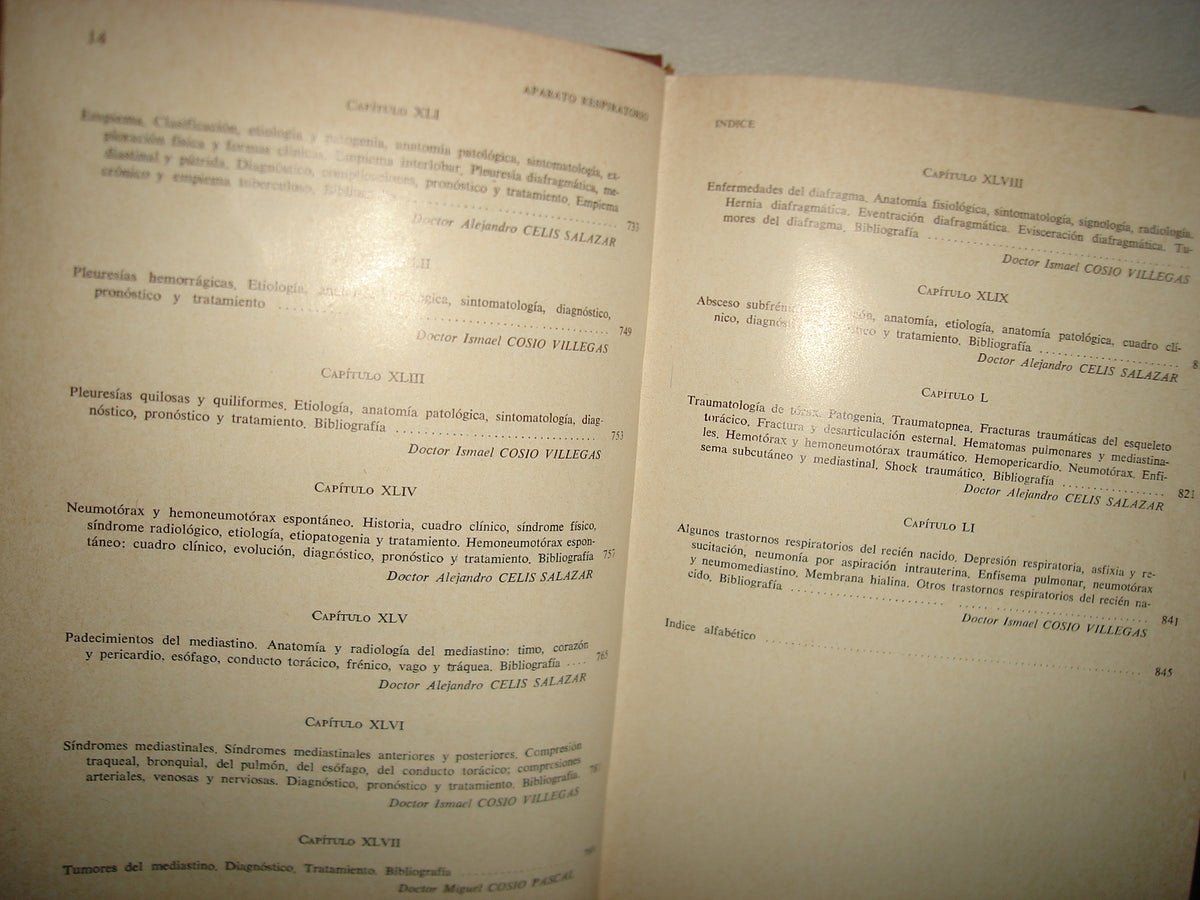 161- Aparato Respiratorio. Patología Clínica Y Terapéutica - Ismael Cosío Villegas - Librería De Medicina, 1978