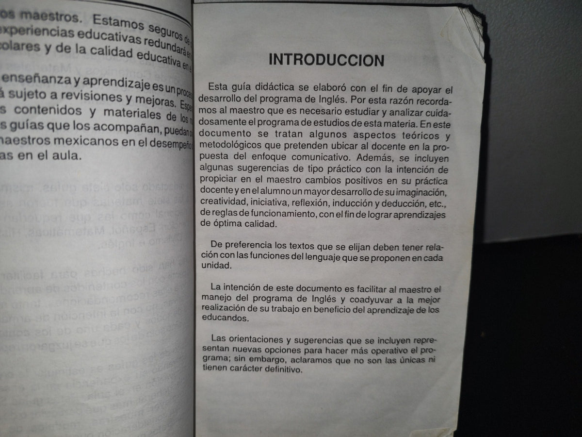 98- Guía Para El Maestro. Inglés Primer Grado - Sep 1992