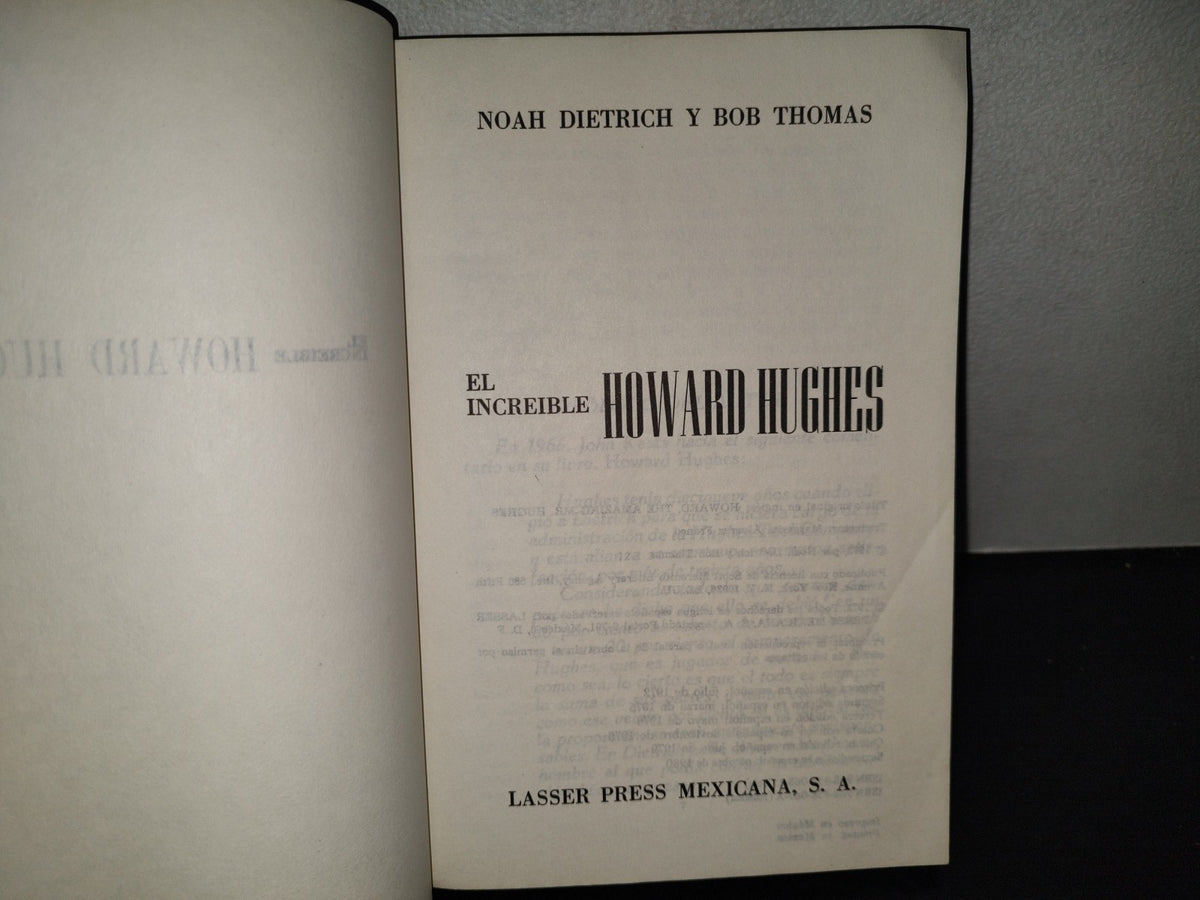 196- El Increíble Howard Hughes - Lasser Press Mexicana, S. A. - 1980